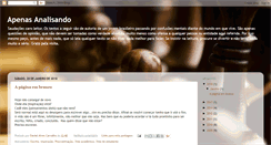 Desktop Screenshot of apenasanalisando.blogspot.com