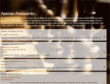 Tablet Screenshot of apenasanalisando.blogspot.com