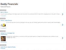 Tablet Screenshot of daddyfinancials.blogspot.com