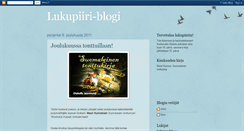 Desktop Screenshot of lukupiiri-blogi.blogspot.com