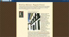 Desktop Screenshot of hotellosbalconespopayancolombia.blogspot.com