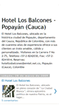 Mobile Screenshot of hotellosbalconespopayancolombia.blogspot.com