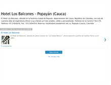 Tablet Screenshot of hotellosbalconespopayancolombia.blogspot.com