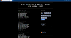 Desktop Screenshot of hugeaudiobookarchive.blogspot.com