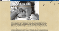 Desktop Screenshot of lookout4life.blogspot.com