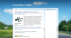 Desktop Screenshot of cheapmilitaryflights.blogspot.com