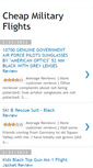 Mobile Screenshot of cheapmilitaryflights.blogspot.com