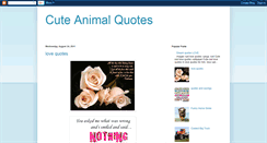 Desktop Screenshot of cutequotesanimal.blogspot.com
