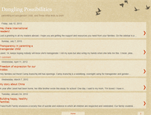 Tablet Screenshot of danglingpossibilities.blogspot.com