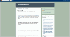 Desktop Screenshot of interestingwebfinds.blogspot.com