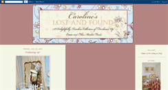 Desktop Screenshot of carolineslostandfound.blogspot.com