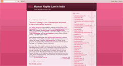 Desktop Screenshot of humanrights-india.blogspot.com