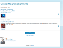 Tablet Screenshot of gospelmixdjstyle.blogspot.com