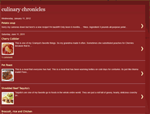 Tablet Screenshot of culinarychronicle.blogspot.com