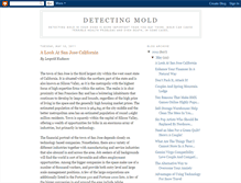 Tablet Screenshot of detectingmold.blogspot.com