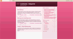 Desktop Screenshot of leximaniac.blogspot.com