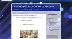 Desktop Screenshot of historiaeducacionadultos.blogspot.com