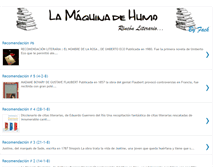 Tablet Screenshot of literaturaenlamaquinadehumo.blogspot.com