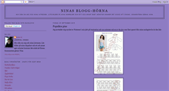 Desktop Screenshot of ninashorna.blogspot.com