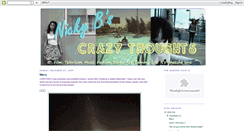 Desktop Screenshot of nickybscrazythoughts.blogspot.com