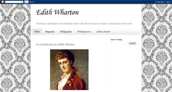 Desktop Screenshot of edithwhartonbibliography.blogspot.com