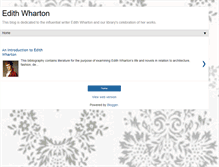 Tablet Screenshot of edithwhartonbibliography.blogspot.com