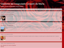 Tablet Screenshot of corazondemariaoradoresydevotos.blogspot.com