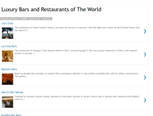 Tablet Screenshot of luxurybarsandrestaurantsoftheworld.blogspot.com