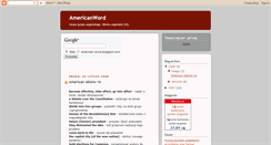 Desktop Screenshot of american-word.blogspot.com