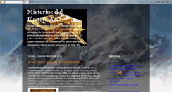 Desktop Screenshot of misteriosdelplanetaazul.blogspot.com
