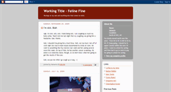 Desktop Screenshot of felinefine.blogspot.com