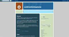 Desktop Screenshot of controinformazione.blogspot.com