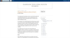 Desktop Screenshot of petitefashiontips.blogspot.com