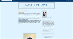 Desktop Screenshot of lotsofloveformine.blogspot.com