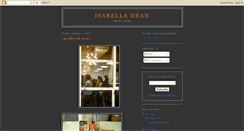 Desktop Screenshot of isabelladean.blogspot.com