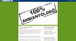 Desktop Screenshot of ambientologacienporcien.blogspot.com