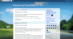 Desktop Screenshot of direcciondegrupogrado6f2011.blogspot.com