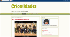 Desktop Screenshot of crioulidades.blogspot.com