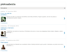 Tablet Screenshot of pieknaabestia.blogspot.com