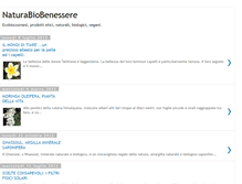 Tablet Screenshot of naturabiobenessere.blogspot.com