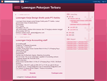 Tablet Screenshot of lowongankerjamu14.blogspot.com