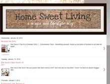 Tablet Screenshot of homesweetliving.blogspot.com