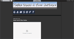 Desktop Screenshot of gamsoft.blogspot.com