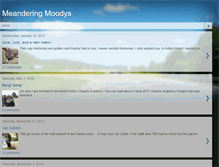 Tablet Screenshot of meanderingmoodys.blogspot.com