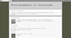 Desktop Screenshot of photographersondarkrooms.blogspot.com