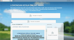 Desktop Screenshot of kerjaonlineaman2013.blogspot.com