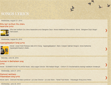 Tablet Screenshot of indiansonglyrics.blogspot.com