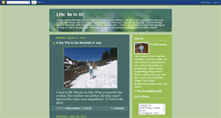 Desktop Screenshot of life-be-in-it.blogspot.com