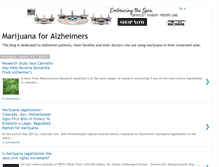 Tablet Screenshot of marijuanaforalzheimers.blogspot.com