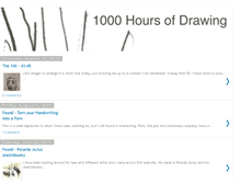 Tablet Screenshot of 1000hoursofdrawing.blogspot.com